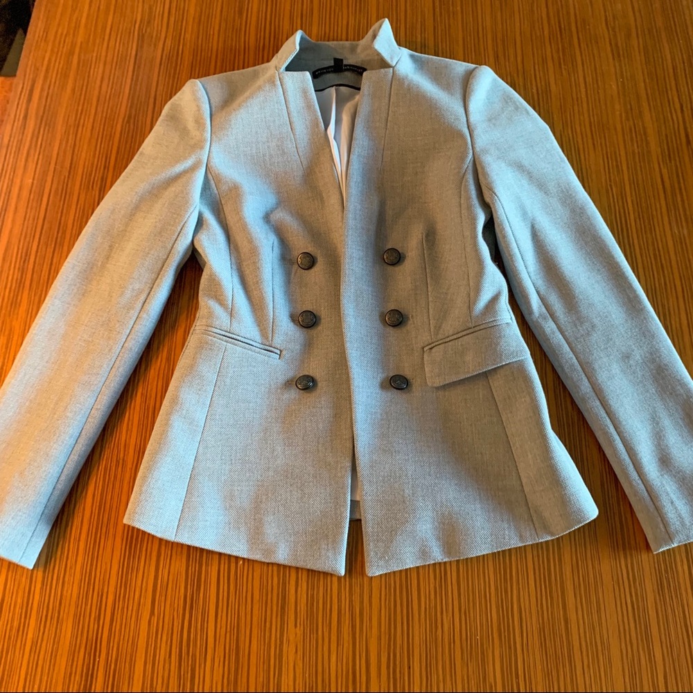✨ WHBM Jacket / Blazer, Light Gray, 00